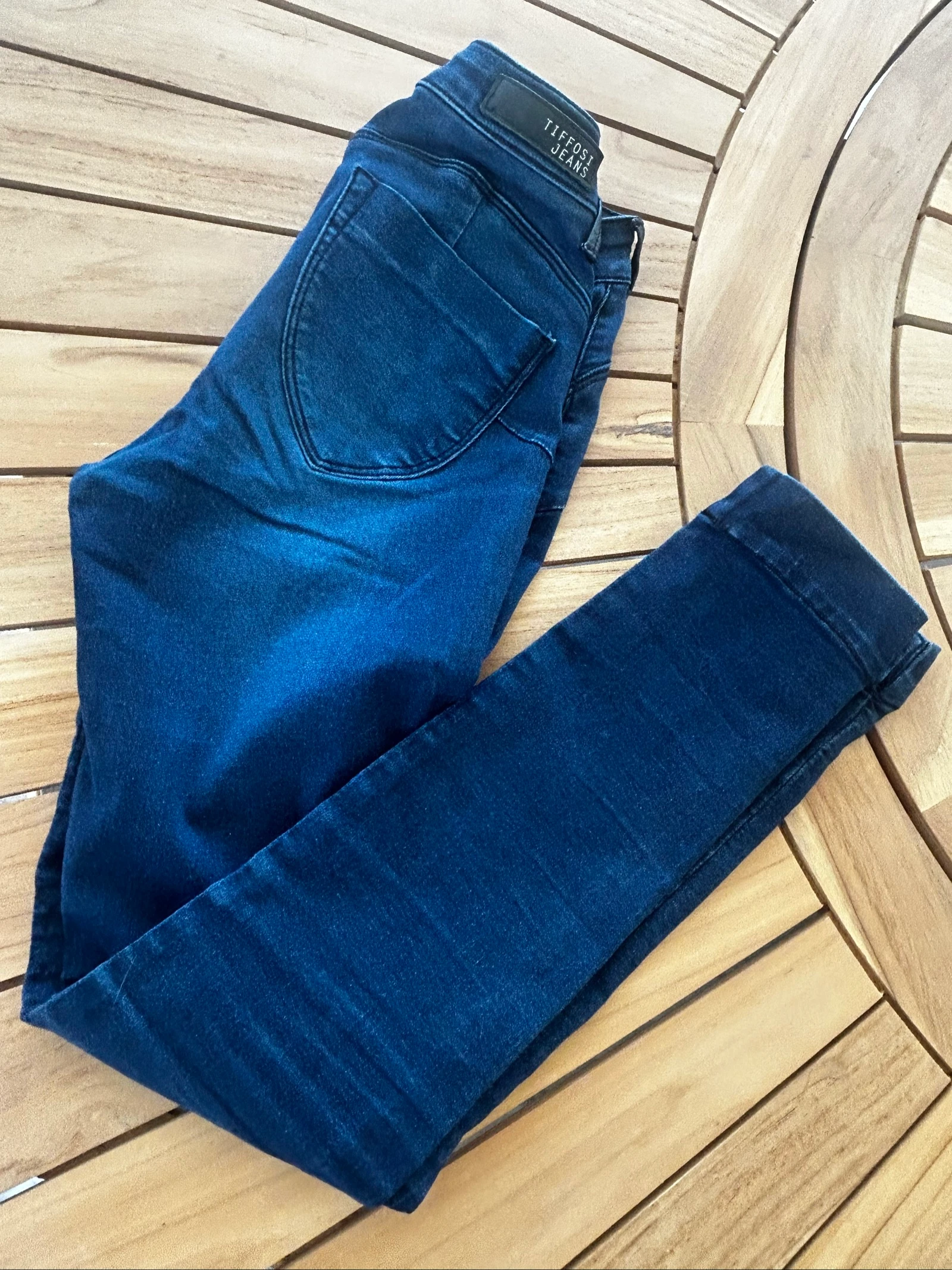 Jean slim stretch bleu foncé Tiffosi taille XS / ado 14-16 ans